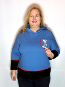 Блузон IS-8279 , темно-голубой