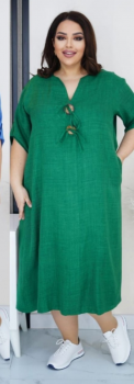 платье "Адди" зеленый (2537 ) размер +6